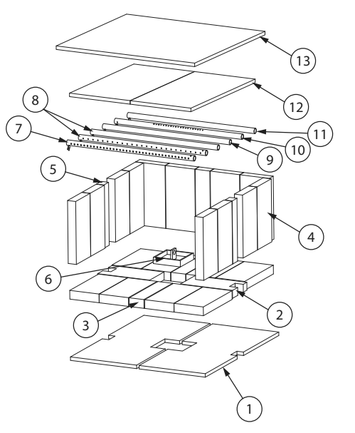 Repair Parts 2 Diagram and Parts List for US3200E-P  US Stove Company Heating Stove